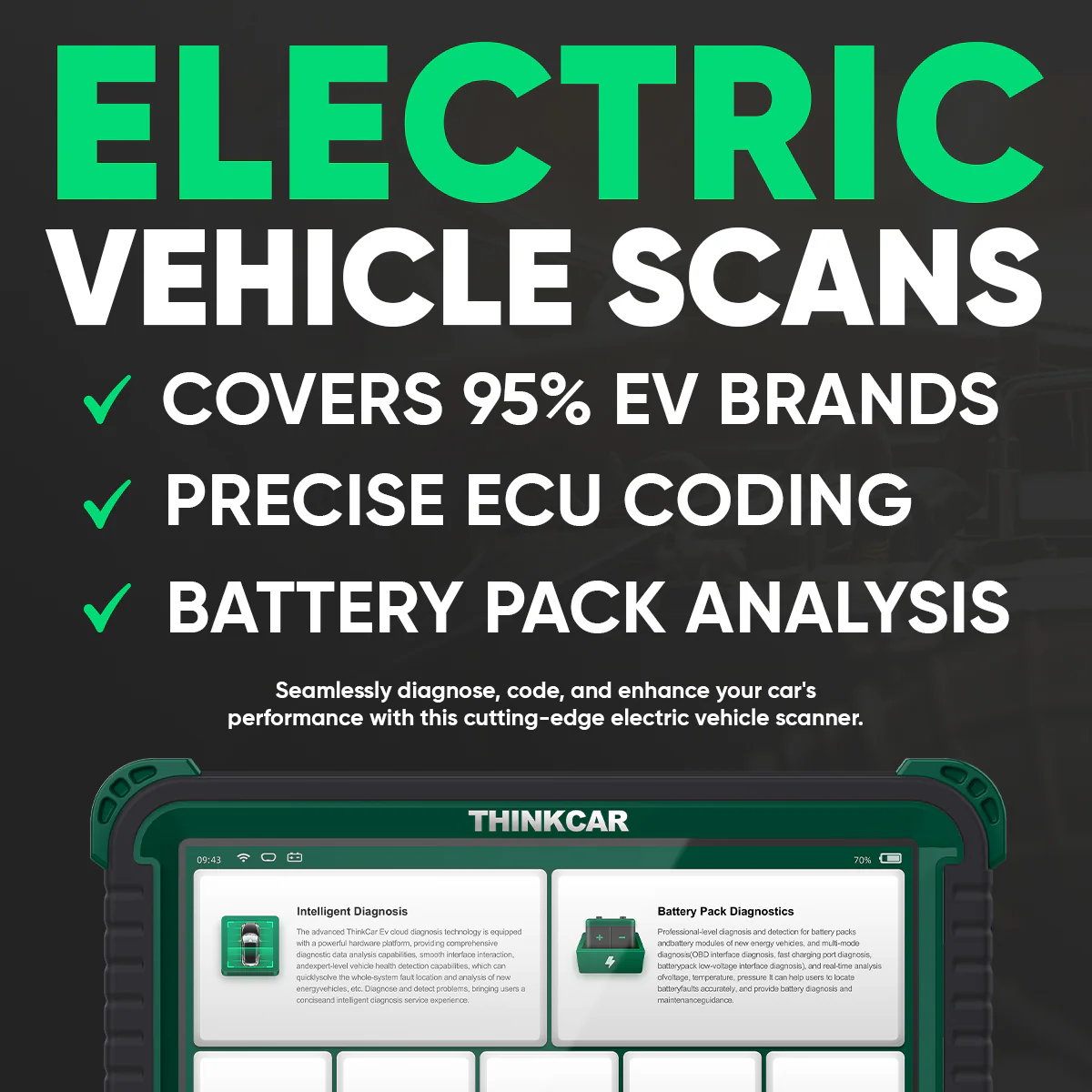 Thinkcar EVD Platinum - Dual-Lens Articulating Endoscope with Light, Inspection Camera with 6 Adjustable LED - Image 3