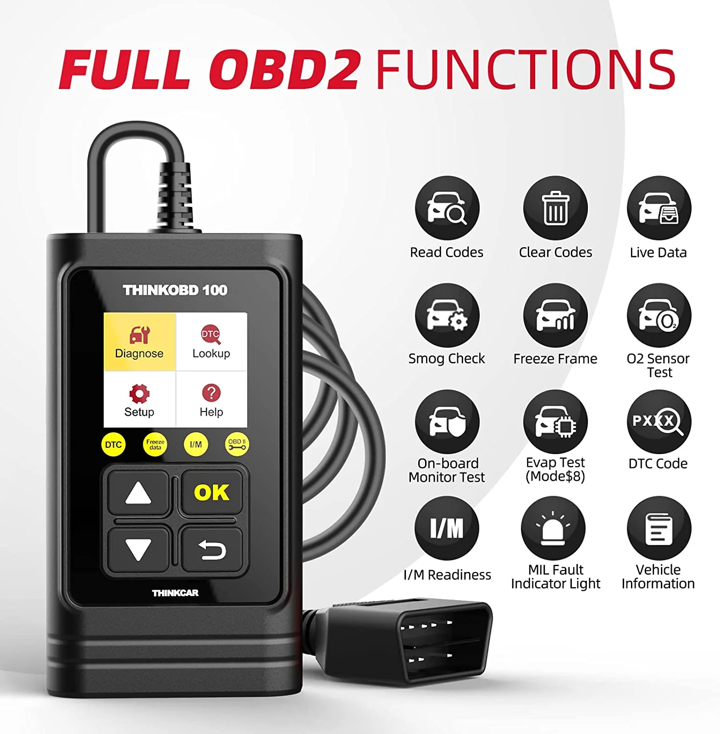 Thinkcar ThinkOBD 100 - OBD2 Scanner Engine Fault Code Reader with Full OBD2 Functions - Image 7