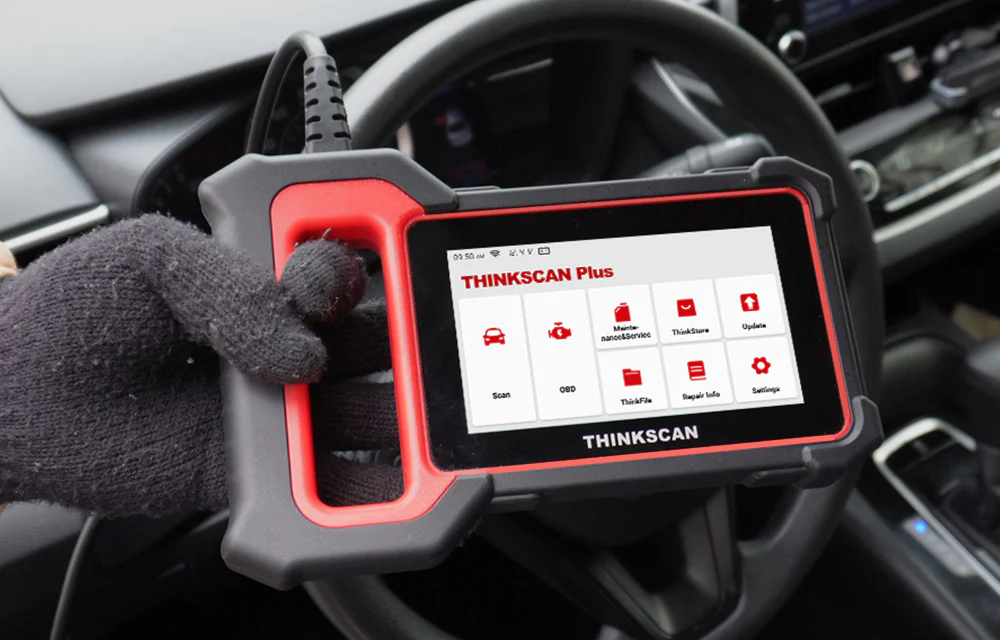 Thinkcar THINKSCAN PLUS S2 5-Inch OBD2 Car Diagnostic Scanner with 3 System Reset Functions Check Engine/ABS/SRS Code Readers Diagnostic Tool - Image 15