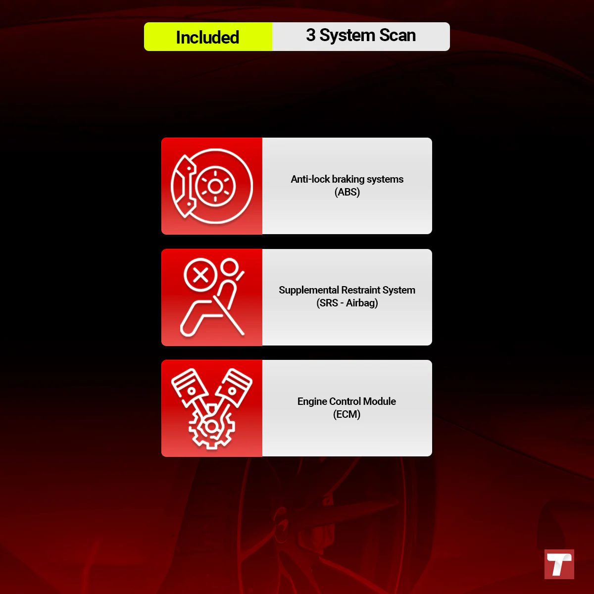 Thinkcar THINKSCAN PLUS S2 5-Inch OBD2 Car Diagnostic Scanner with 3 System Reset Functions Check Engine/ABS/SRS Code Readers Diagnostic Tool - Image 6